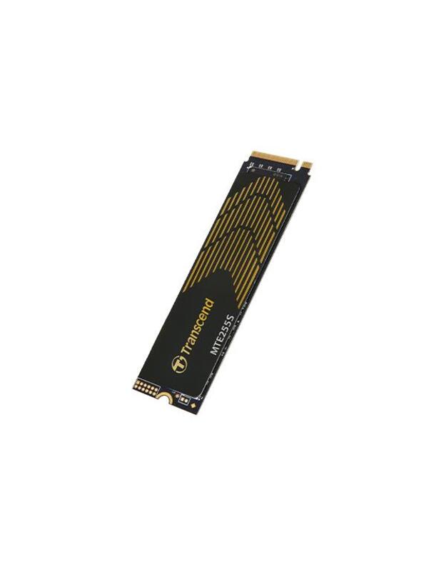 SSD|TRANSCEND|1TB|PCIe Gen4|NVMe|NAND flash technology 3D NAND|Write speed 5200 MBytes/sec|Read speed 7400 MBytes/sec|Form Factor M.2|TBW 600 TB|MTBF 200000 hours|TS1TMTE255S