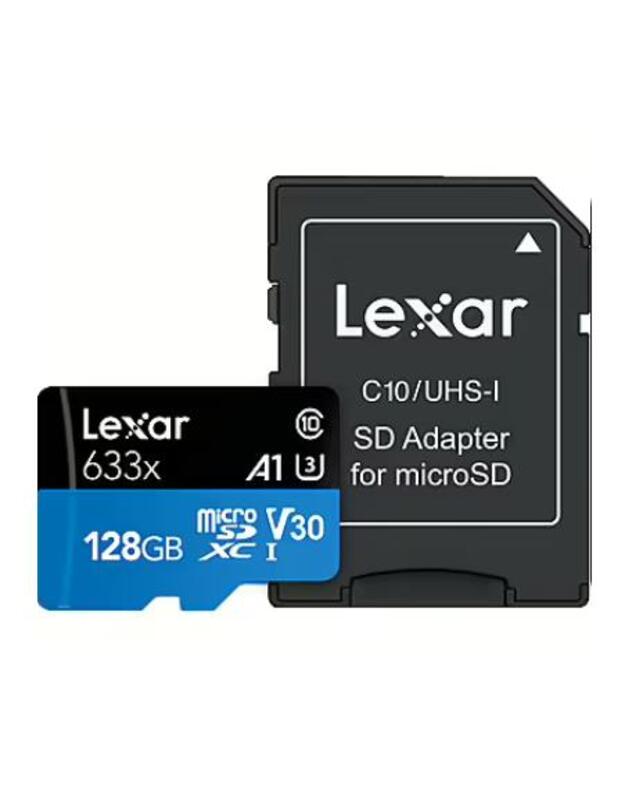 MEMORY MICRO SDXC 128GB UHS-I/W/A LMSBLPL128G-BNANG LEXAR