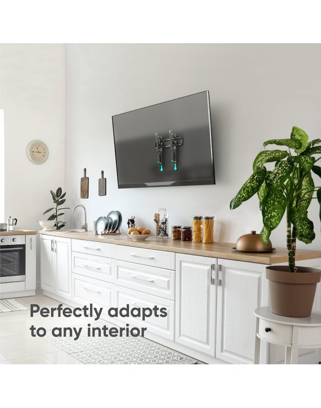 Sieninis televizoriaus laikiklis Onkron 32–70", juodas (TM5-B)