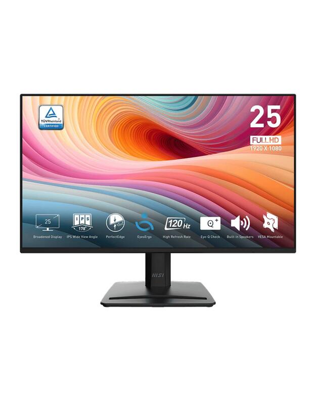 LCD Monitor|MSI|24.5 |Business|Matte|Panel IPS|1920x1080|16:9|120Hz|1 ms|Speakers|Colour Black|PROMP252E2