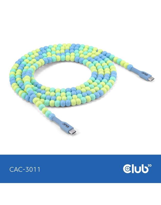 CABLE USB-C TO USB-C/BLUE CAC-3011 CLUB3D