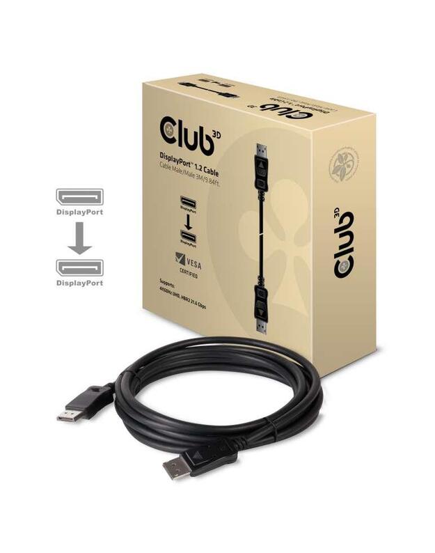 CABLE DP TO DP 3M/M/M CAC-1064 CLUB3D