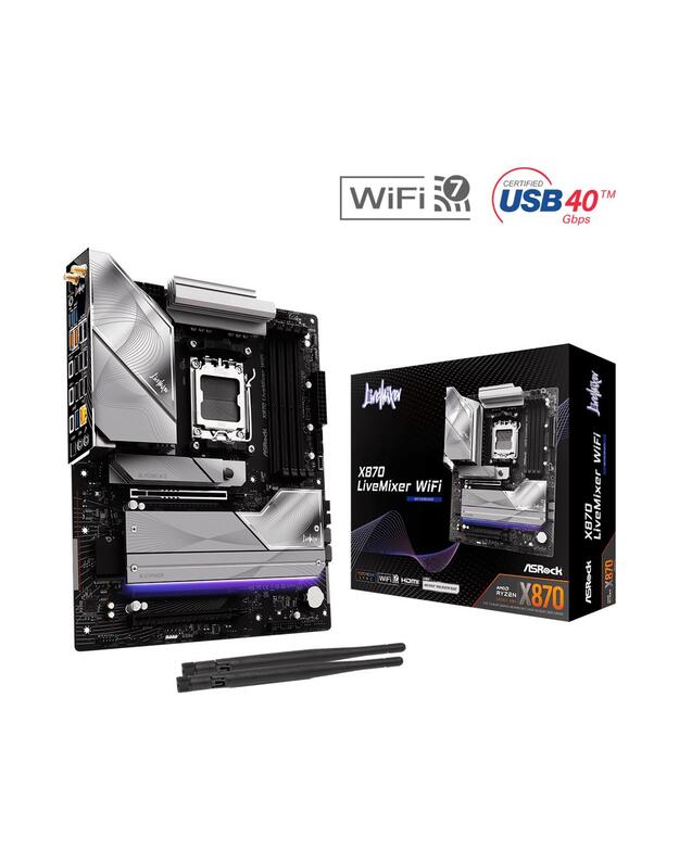 MB AMD X870 SAM5 ATX/X870 LIVEMIXER WIFI ASROCK
