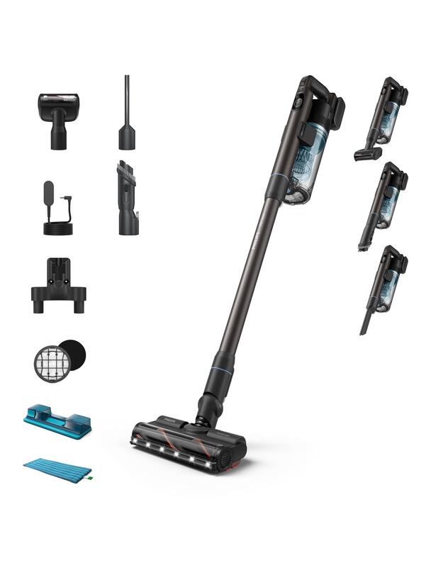 Vacuum Cleaner|PHILIPS|Dry&wet|2-in-1 stick vacuum|Blue|Bagless|Battery| 1.7 kg|XC7163/01