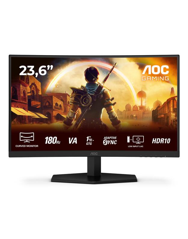 LCD Monitor|AOC|23.6  |1920 x 1080 pixels|Full HD|Native aspect ratio 16:9|LED|Curved|C24G42E