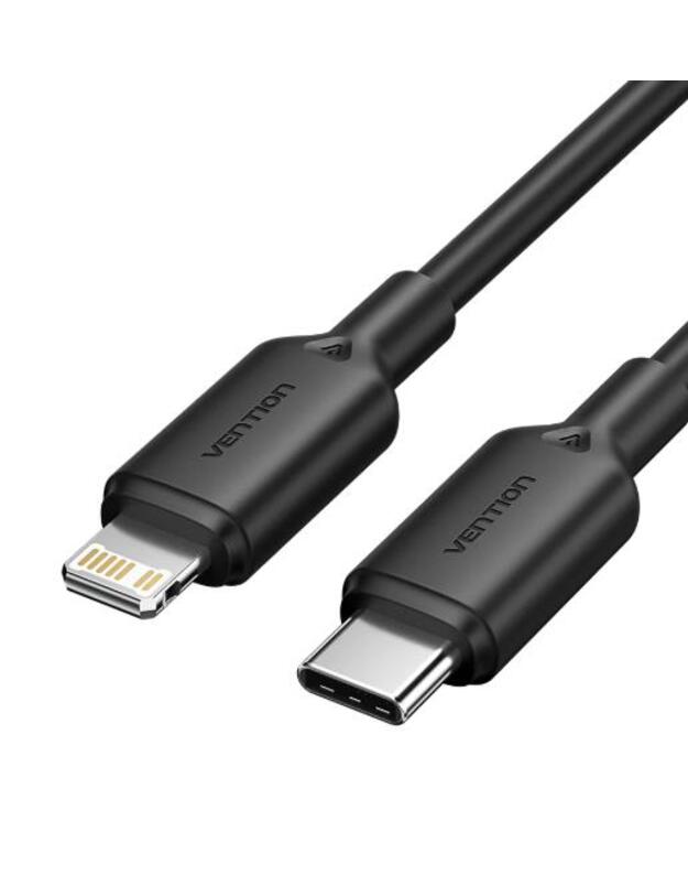 CABLE USB-C TO LIGHTNING/1M BLACK LAKBF VENTION