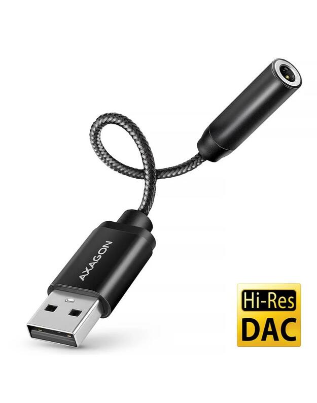ADAPTER USB-C TO AUDIO 3.5MM/DAC 0.1M ADA-HA AXAGON