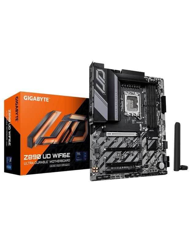 Mainboard|GIGABYTE|Intel Z890|LGA 1851 (Socket V1)|ATX|RAM DDR5-SDRAM|4xSlots|Wi-Fi Yes|Bluetooth Yes|3xNumber of M.2 (M) slots|Z890UDWIFI6E1.2