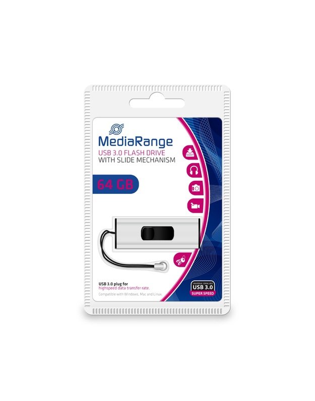 USB atmintukas MediaRange USB 3.2 64GB (MR917)