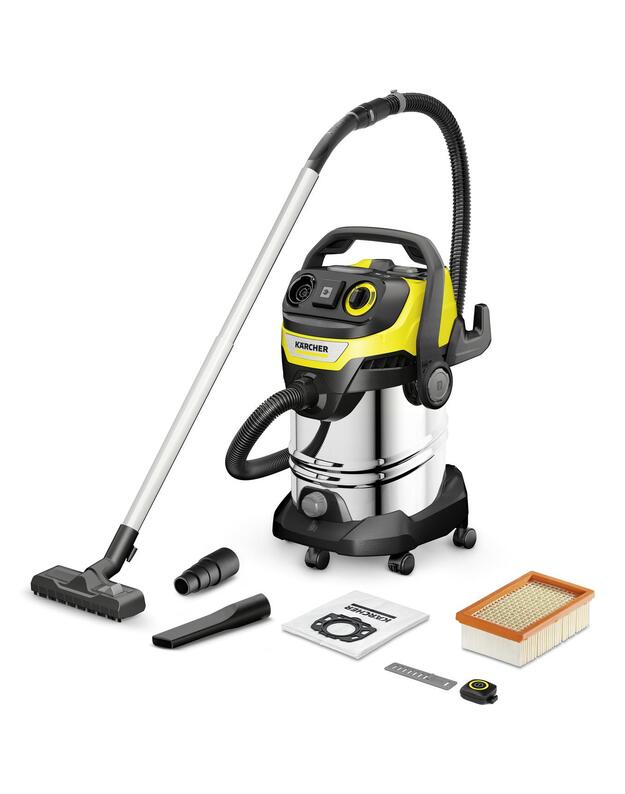 Vacuum Cleaner|KARCHER|Suction power 315 AW|Dust capacity 30 L|Drum vacuum|Cleaning type Dry&wet|Dust container Bagless|Colour Black/Yellow/Silver|1.628-385.0