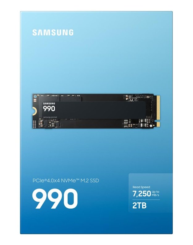 SSD diskas Samsung 2TB M.2 NVMe PCIe 4.0, 7250/6450 MB/s (MZ-V9V2T0BW)