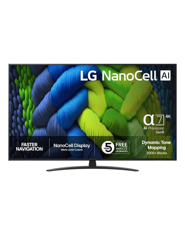 TV Set|LG|65  |4K Ultra HD|3840 x 2160 pixels|Flat|16:9|LED|65NANO82A6B