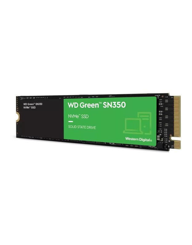 SSD|WESTERN DIGITAL|Green SN350|480GB|M.2|PCIE|NVMe|TLC|Write speed 1650 MBytes/sec|Read speed 2400 MBytes/sec|WDS480G2G0C