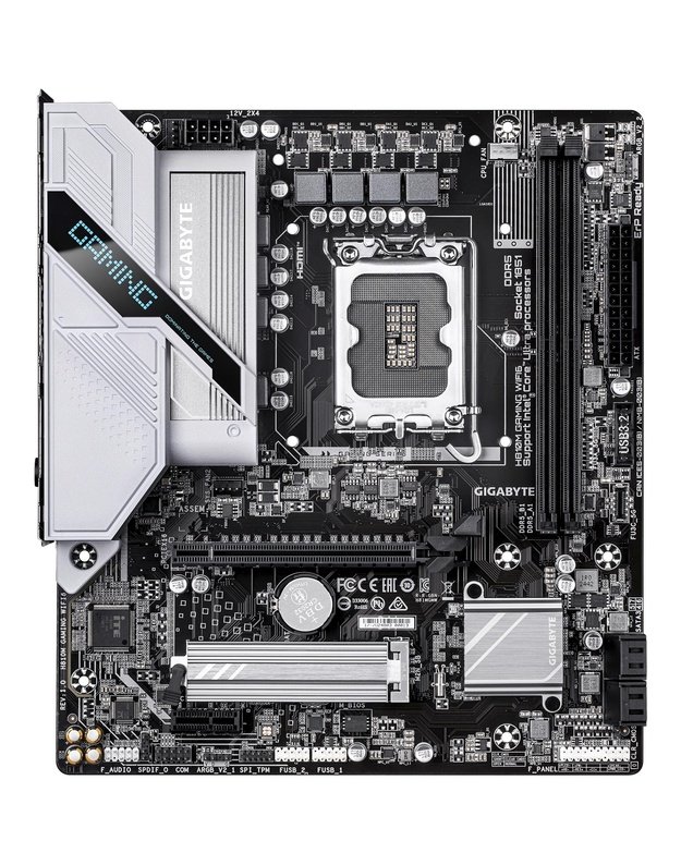 Mainboard|GIGABYTE|1xNumber of M.2 (M) slots|micro ATX|Intel H810|Bluetooth Yes|Wi-Fi Yes|2xSlots|RAM DDR5-SDRAM|LGA 1851 (Socket V1)|H810MGAMINGWIFI6