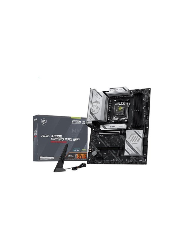 Mainboard|MSI|AMD X870E|Socket AM5|ATX|RAM DDR5-SDRAM|4xSlots|Wi-Fi Yes|Bluetooth Yes|3xNumber of M.2 (M) slots|MAGX870EGAMINGMAXWIFI