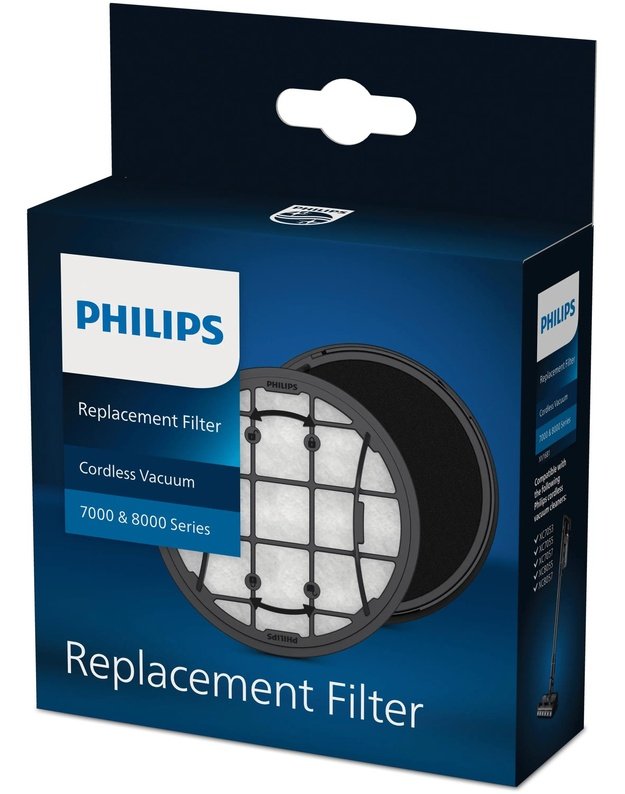 Vacuum Cleaner Accessory|PHILIPS|Filter|For XC6552, XC6553, XC6557, XC7053, XC7055, XC7057, XC8053, XC8054, XC8055, XC8057|XV1681/01