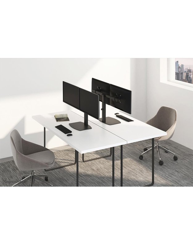 Monitoriaus stalinis laikiklis Neomounts 10–27", juodas (FPMA-D865DBLACK)