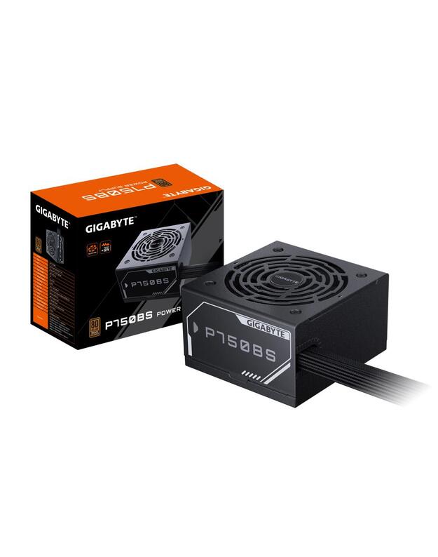 Power Supply|GIGABYTE|GP-P750BS|750 Watts|Efficiency 80 PLUS BRONZE|PFC Active|MTBF 100000 hours|GP-P750BS