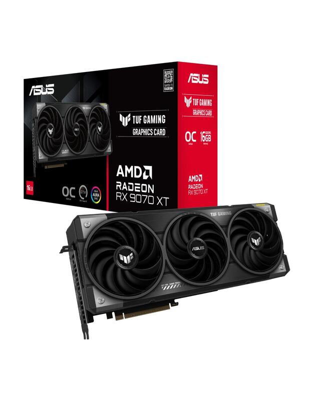 VGA PCIE16 RX9070XT 16GB GDDR6/TUF-RX9070XT-O16G-GAMING ASUS
