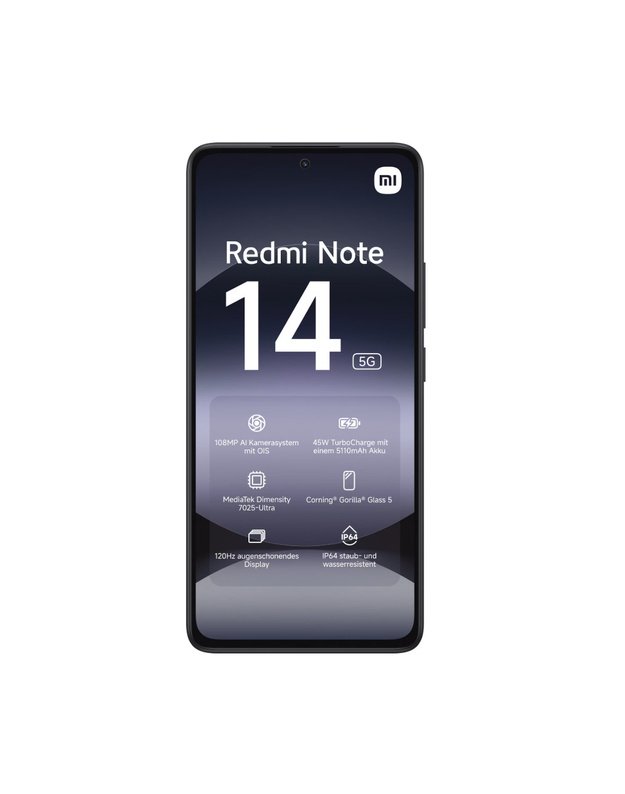 Xiaomi Redmi Note 14 6+128GB 6.67  4G Midnight Black EU