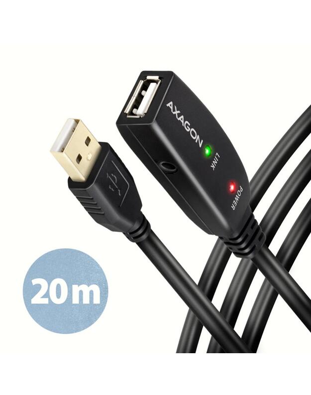 CABLE USB2.0 A-M/A-F ACTIVE/20M ADR-220 AXAGON
