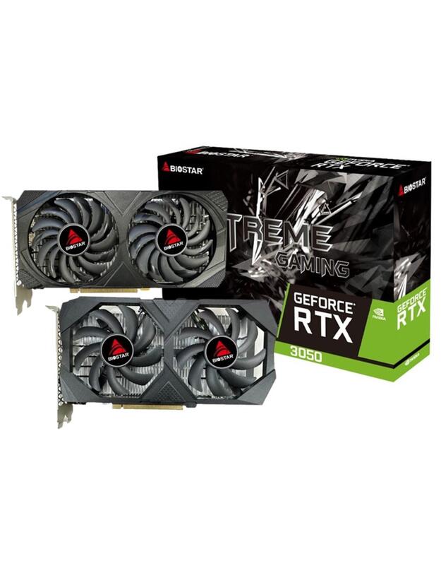 Graphics Card|BIOSTAR|NVIDIA GeForce RTX 3050|6 GB|GDDR6|PCIE 4.0 16x|GPU 1042 MHz|Dual Slot Fansink|VN3516RF68