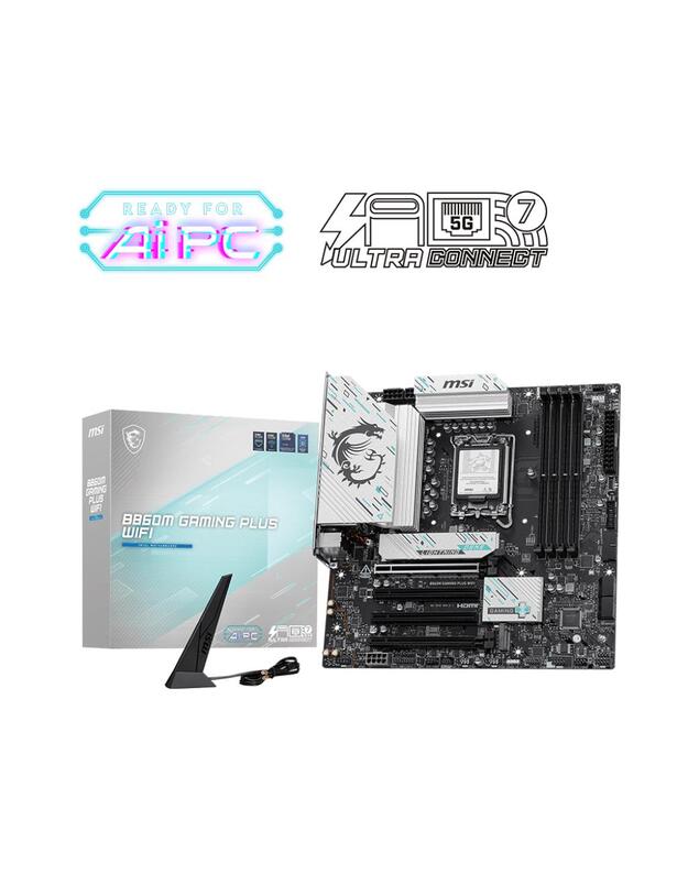 Mainboard|MSI|Intel B860 Express|LGA1851|Micro-ATX|Memory DDR5|Memory slots 4|B860MGAMINGPLUSWIFI