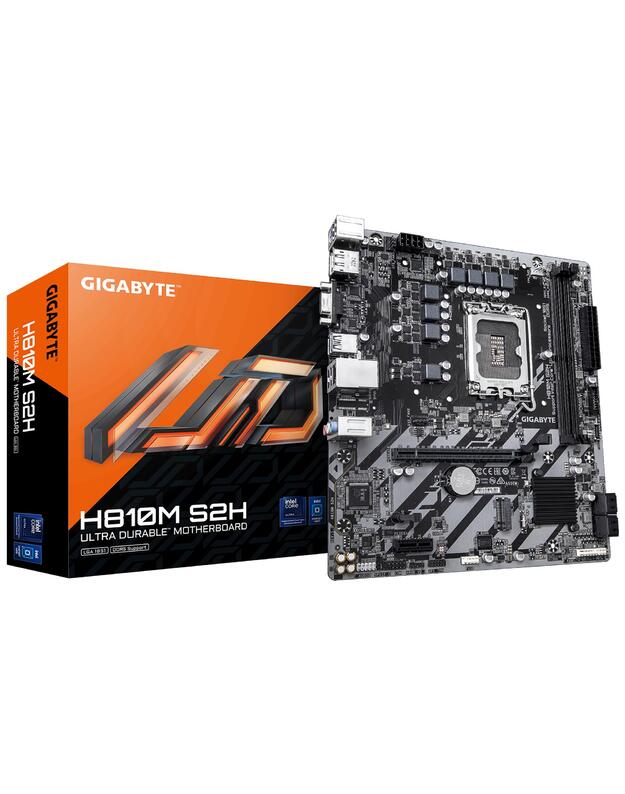Mainboard|GIGABYTE|LGA1851|Micro-ATX|Memory DDR5|Memory slots 2|H810MS2H