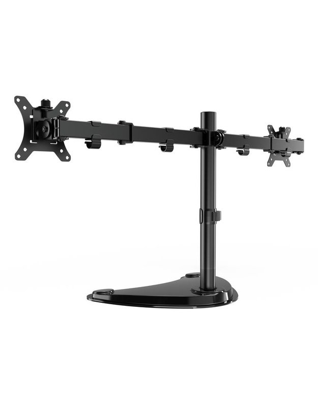 Stalinis laikiklis dviem monitoriams Gembird 13–32" (MS-D2ST-02)