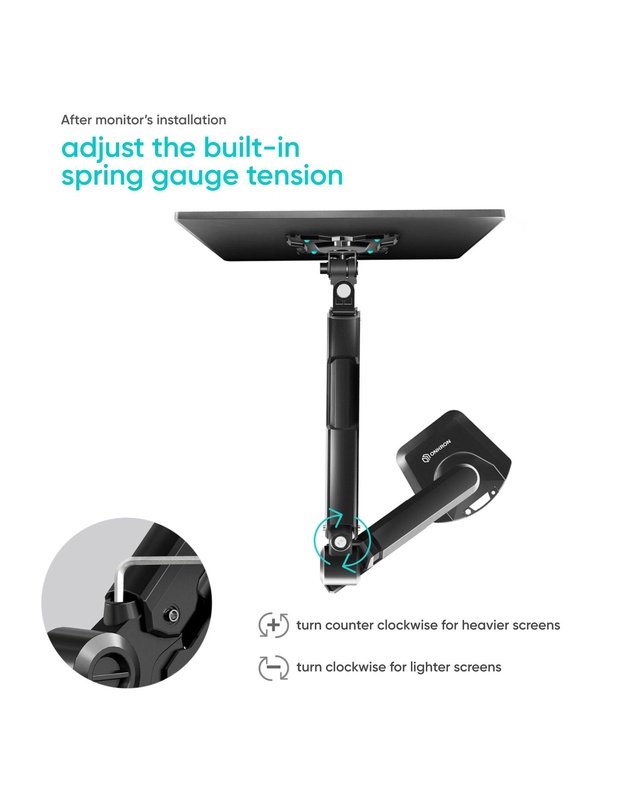 MONITOR ACC WALL MOUNT/13-34  BLACK G90-B ONKRON