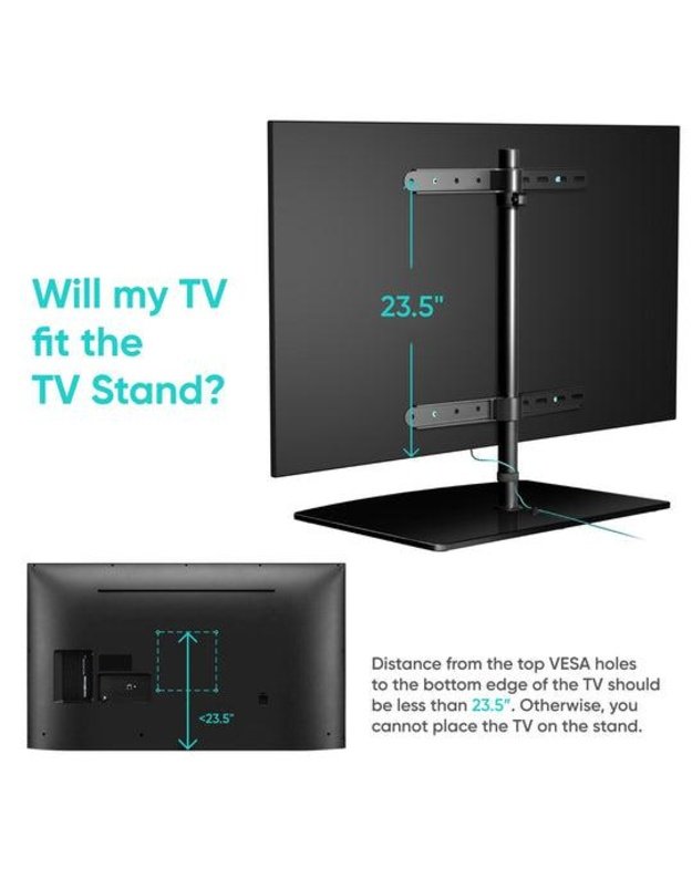 Stalinis televizoriaus stovas Onkron 32–75", juodas (PT3-B)