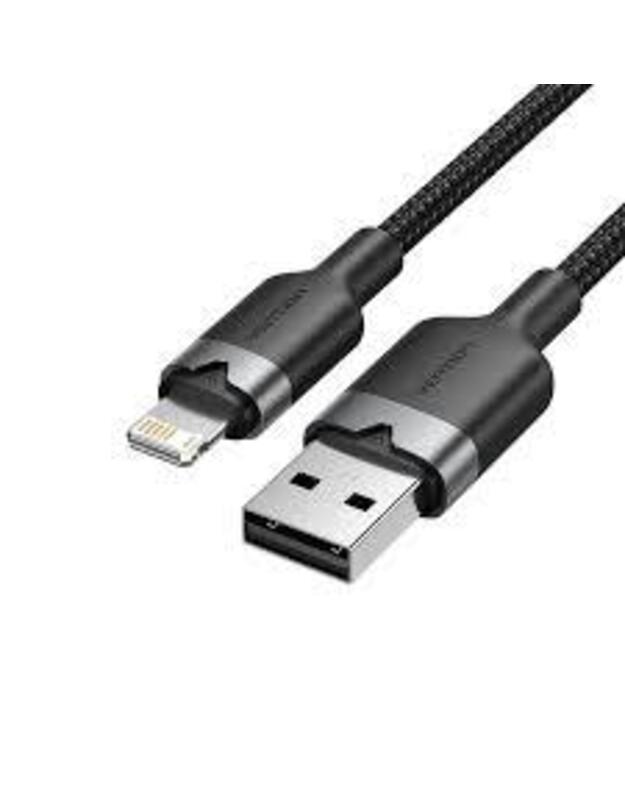 CABLE USB2.0 TO LIGHTNING/1M BLACK LANBF VENTION