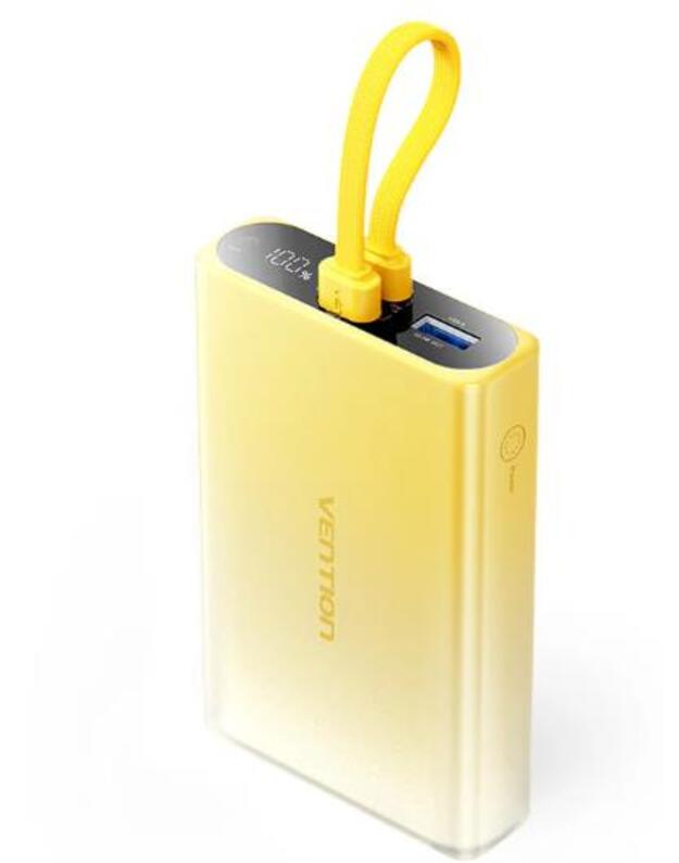 POWER BANK USB 10000MAH 22.5W/YELLOW FHZY0 VENTION