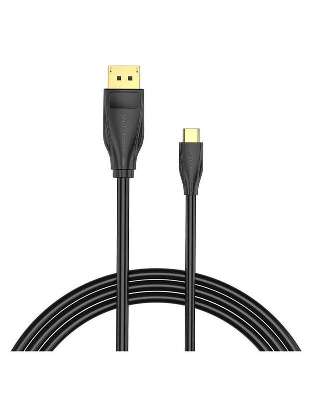 CABLE DP TO USB-C 8K HD/2M BLACK CGYBH VENTION