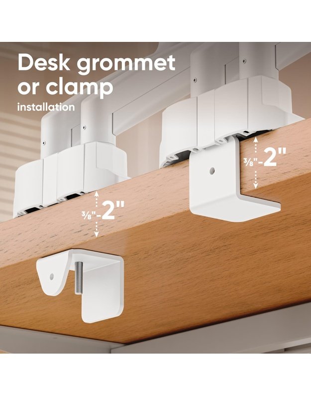 MONITOR ACC DESK MOUNT/13-32  BLK/WHT G160-BW ONKRON
