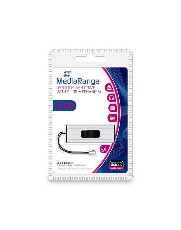 USB atmintukas MediaRange USB 3.2 8GB (MR914)