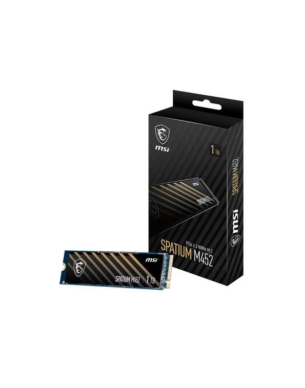 SSD|MSI|300xTBW rating|MTBF 1500000 h|Read speed 3600 MB/s|Write speed 3100 MB/s|NVMe Yes|PCI Express 4.0|M.2|1000 GB|SPATIUM M452|S78-440L970-P83
