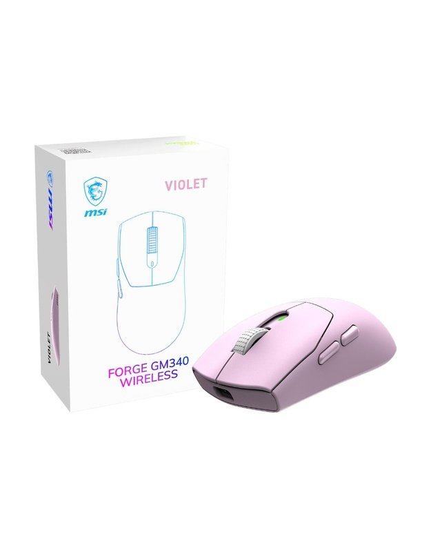MOUSE USB OPTICAL WRL GAMING/FORGE GM340 WRL VIOLET MSI