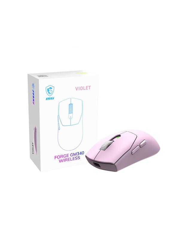 MOUSE USB OPTICAL WRL GAMING/FORGE GM340 WRL VIOLET MSI
