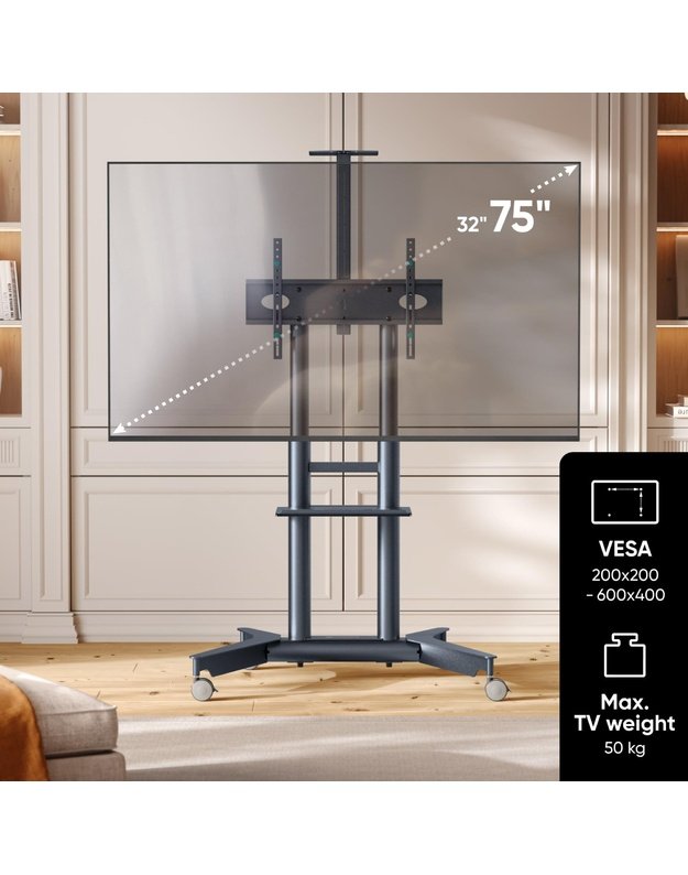 TV SET ACC MOBILE STAND/32-75 /GRAPHITE TS1571-G ONKRON