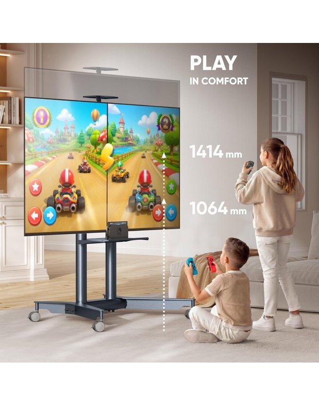 TV SET ACC MOBILE STAND/32-75 /GRAPHITE TS1571-G ONKRON