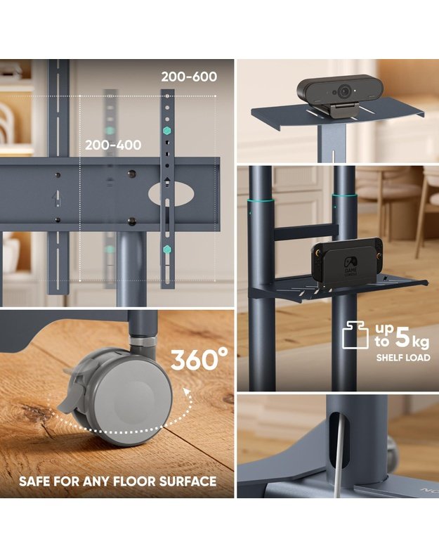 TV SET ACC MOBILE STAND/32-75 /GRAPHITE TS1571-G ONKRON