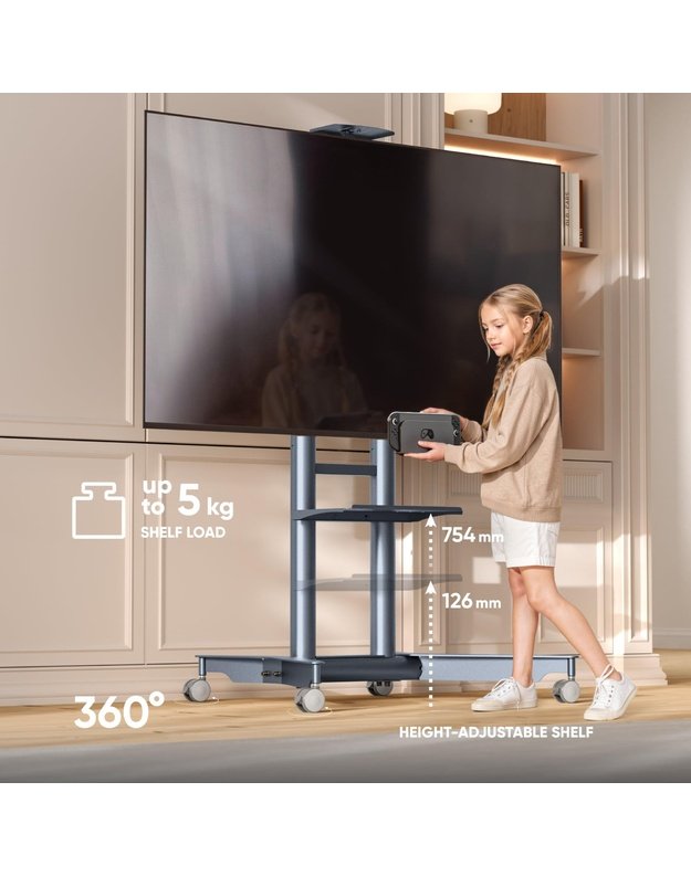 TV SET ACC MOBILE STAND/32-75 /GRAPHITE TS1571-G ONKRON