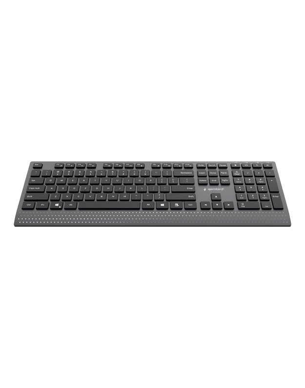 Multimedijos klaviatūra Gembird USB, ENG, juoda (KB-MCH-06)