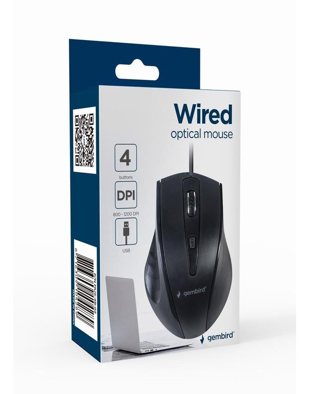 OPTINĖ USB PELĖ/BLACK MUS-4B-02 GEMBIRD