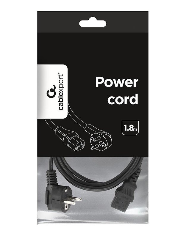 MAITINIMO LAIDAS EU 1.8M 6A/PC-186 GEMBIRD