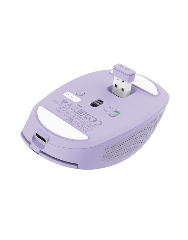 MOUSE USB OPTICAL WRL OZAA/PURPLE 25384 TRUST
