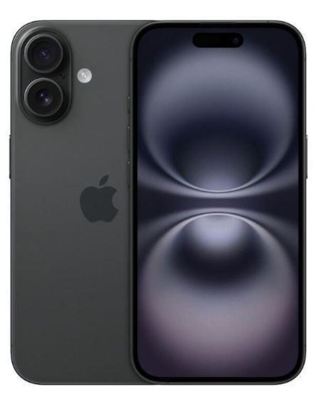 MOBILE PHONE IPHONE 16/128GB BLACK MYE73 APPLE