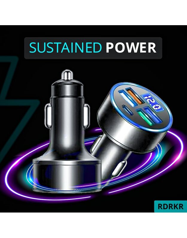 DreamQo WGS-G44 150W 5-port car charger, black