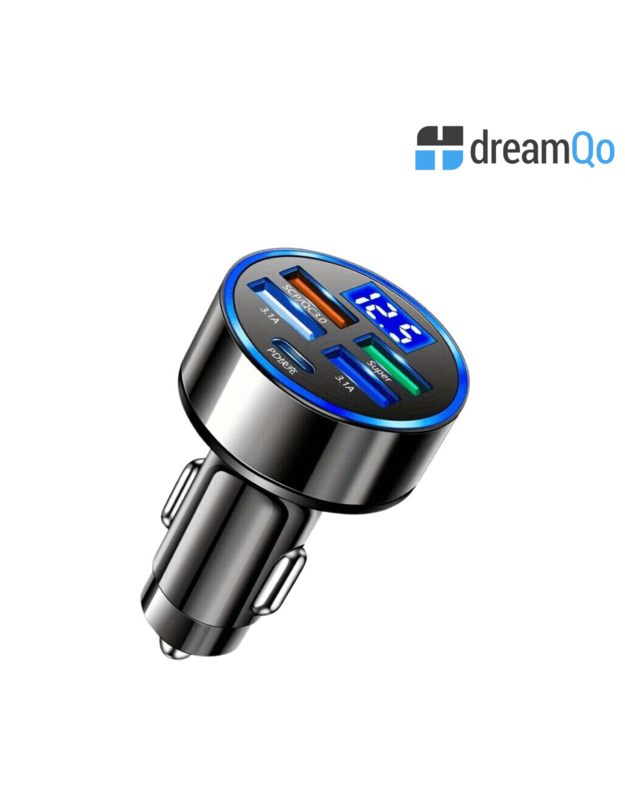DreamQo WGS-G44 150W 5-port car charger, black